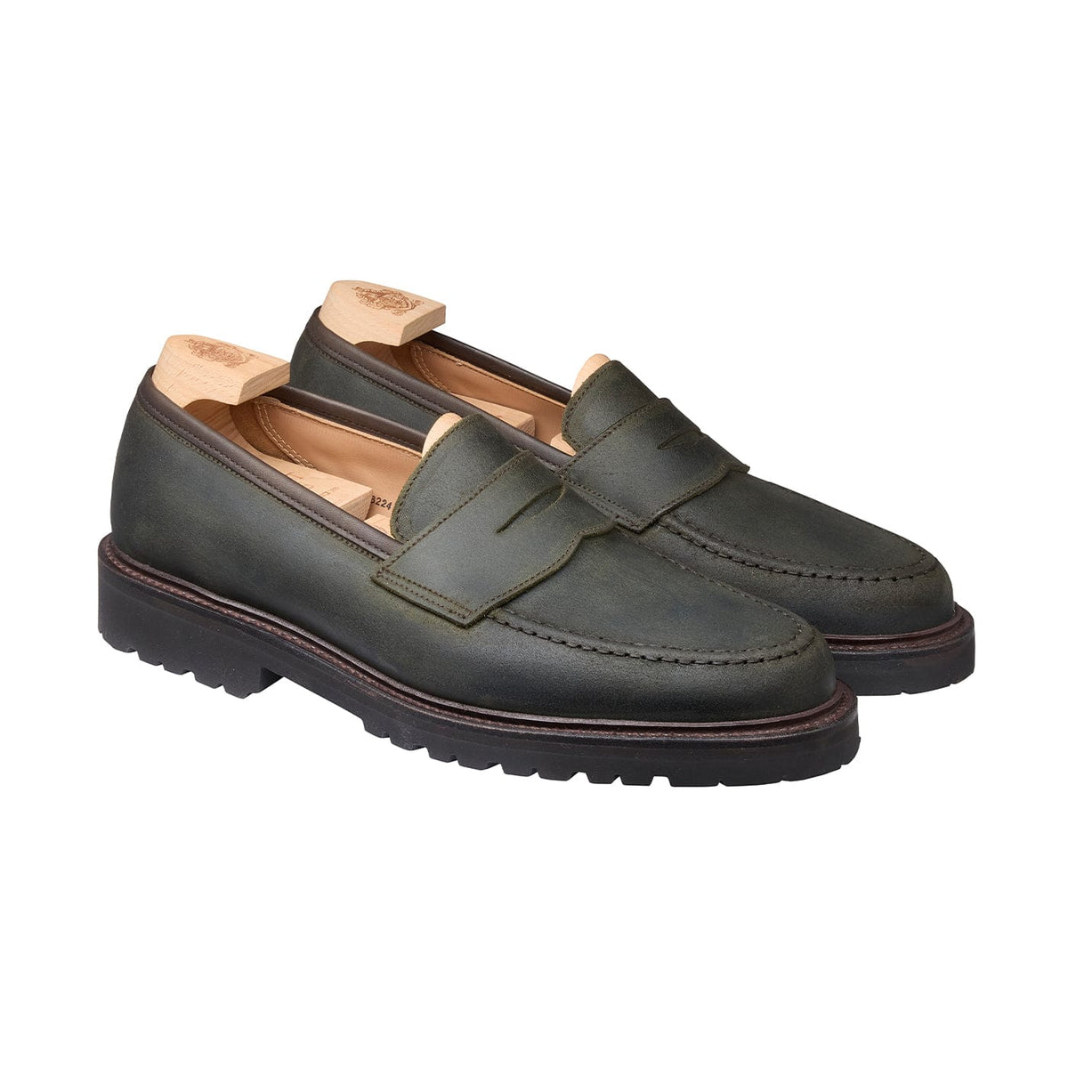 Boston 2 Green Rough-Out Suede – Crockett & Jones UK