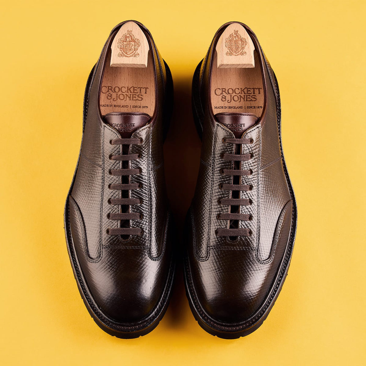 Bowland Dark Brown Hatch Grain Cordovan – Crockett & Jones UK