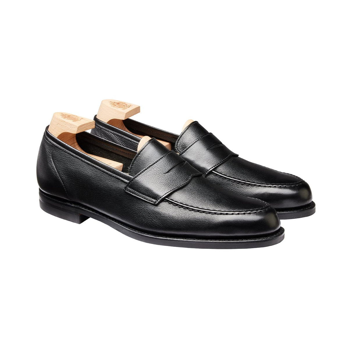 Harvard 2 Black Milled Calf – Crockett & Jones UK
