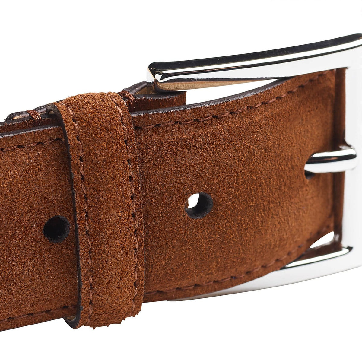 tobacco belt 28 - Hackett Italian Suede Tobacco Brown Full-Grain Leather
