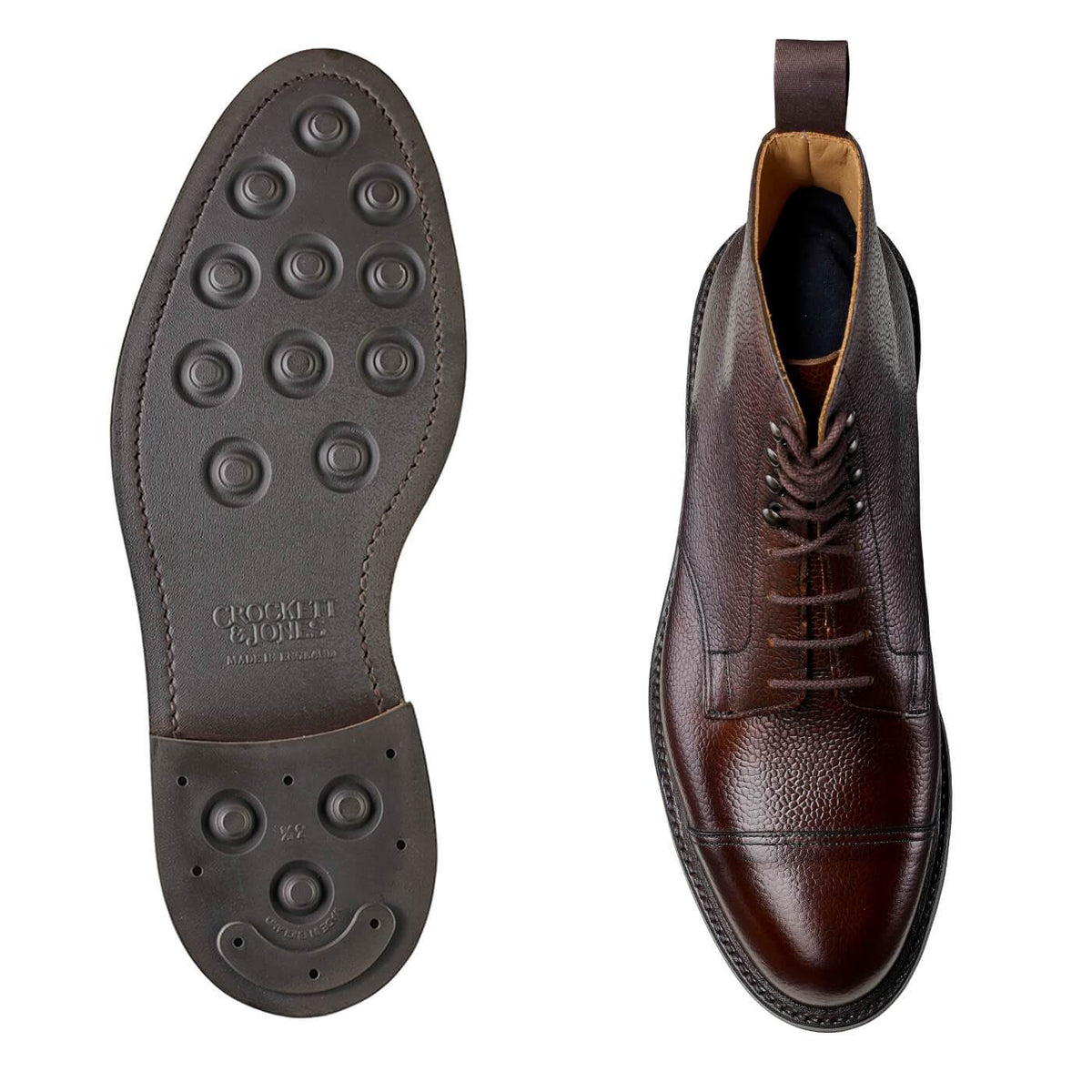 Coniston Dark Brown Scotch Grain | Crockett & Jones – Crockett