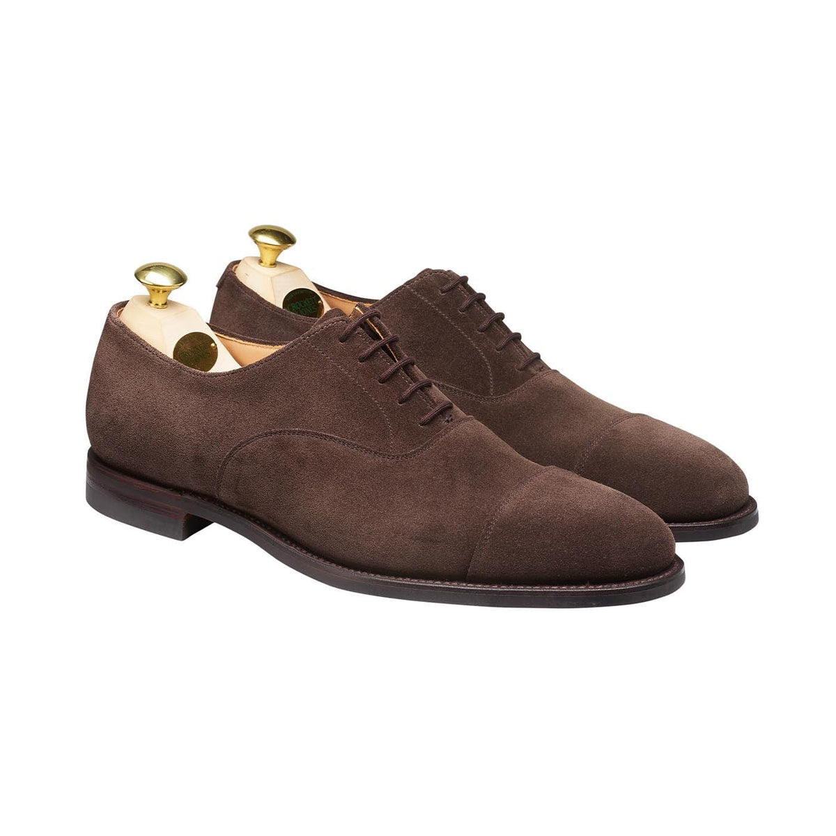 Connaught 2 Dark Oak Suede (City Sole) – Crockett & Jones UK