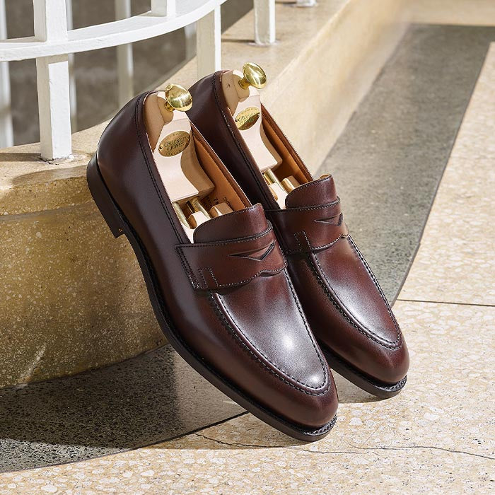 ドレスシューズ・革靴・ビジネスシューズ Crockett&Jones Dark brown leather Denver lace-up shoes Denver Dark Brown Rough-Out Suede – Crockett & Jones US