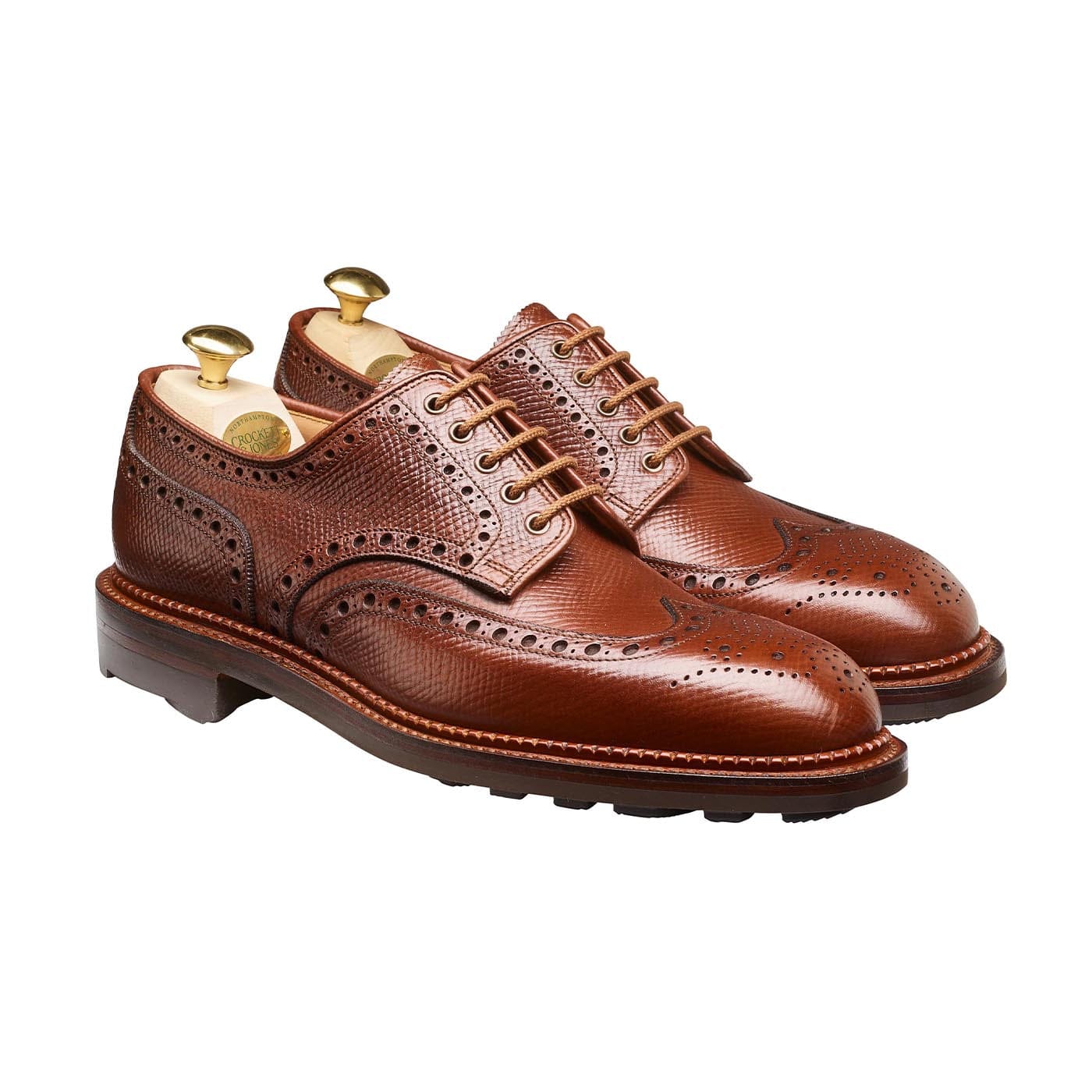 CROCKETT&JONES CAVENDISH2 uk7.5 茶 クロケット&ジョーンズ