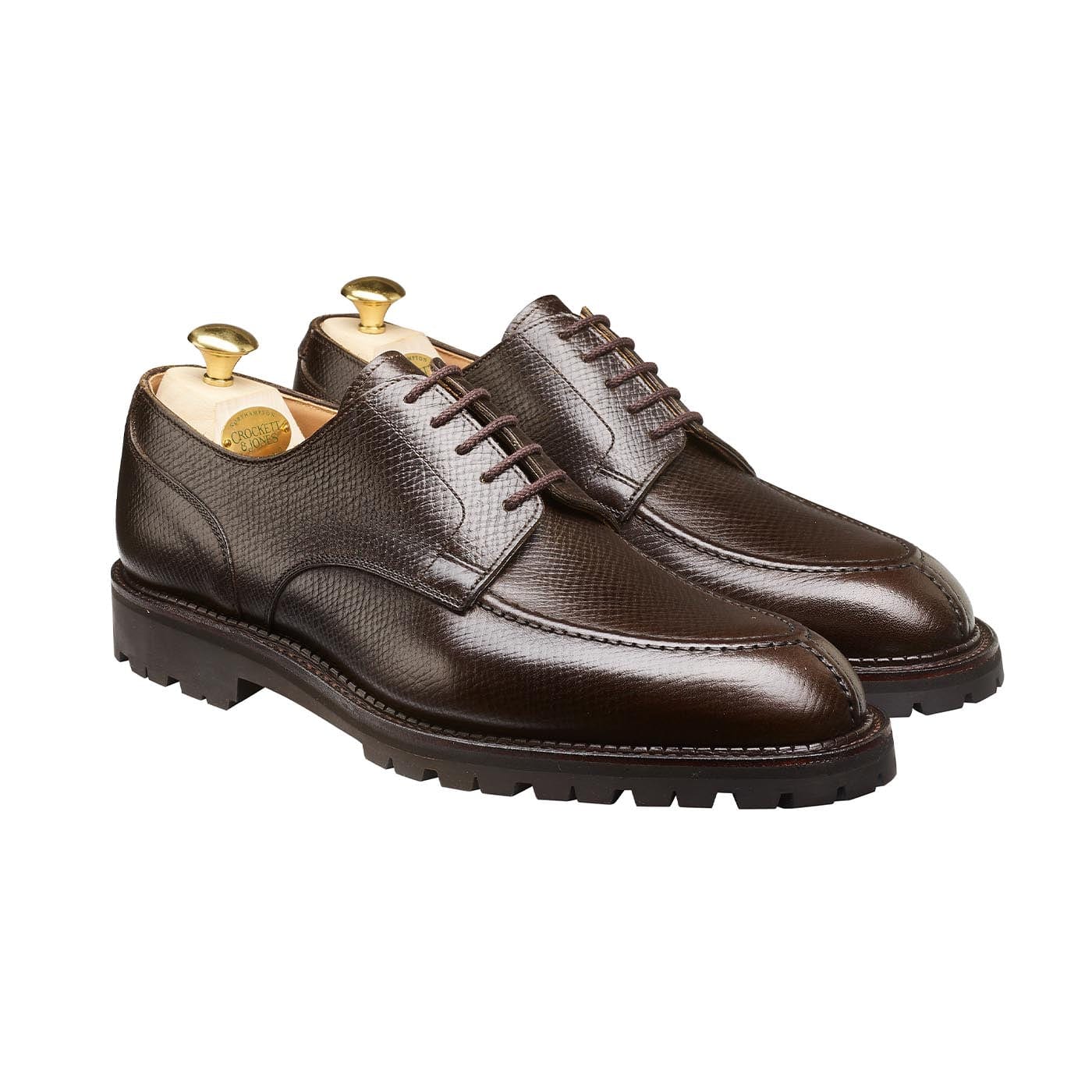 ドレスシューズ・革靴・ビジネスシューズ Crockett&Jones Dark brown leather Denver lace-up shoes Denver Dark Brown Hatch Grain – Crockett & Jones UK