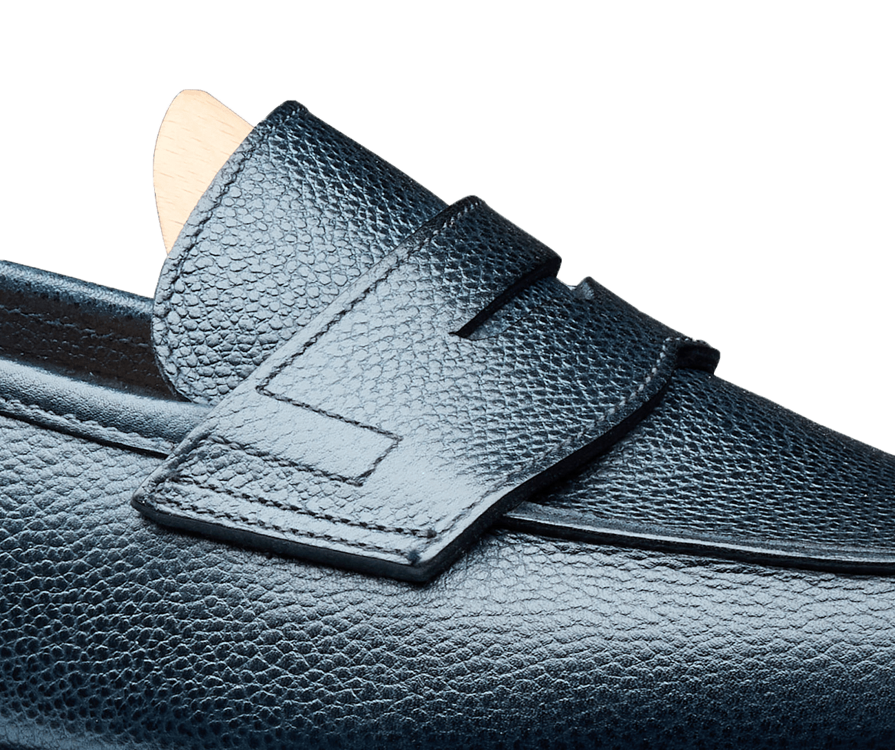 Richmond 2 Navy Pebble Grain