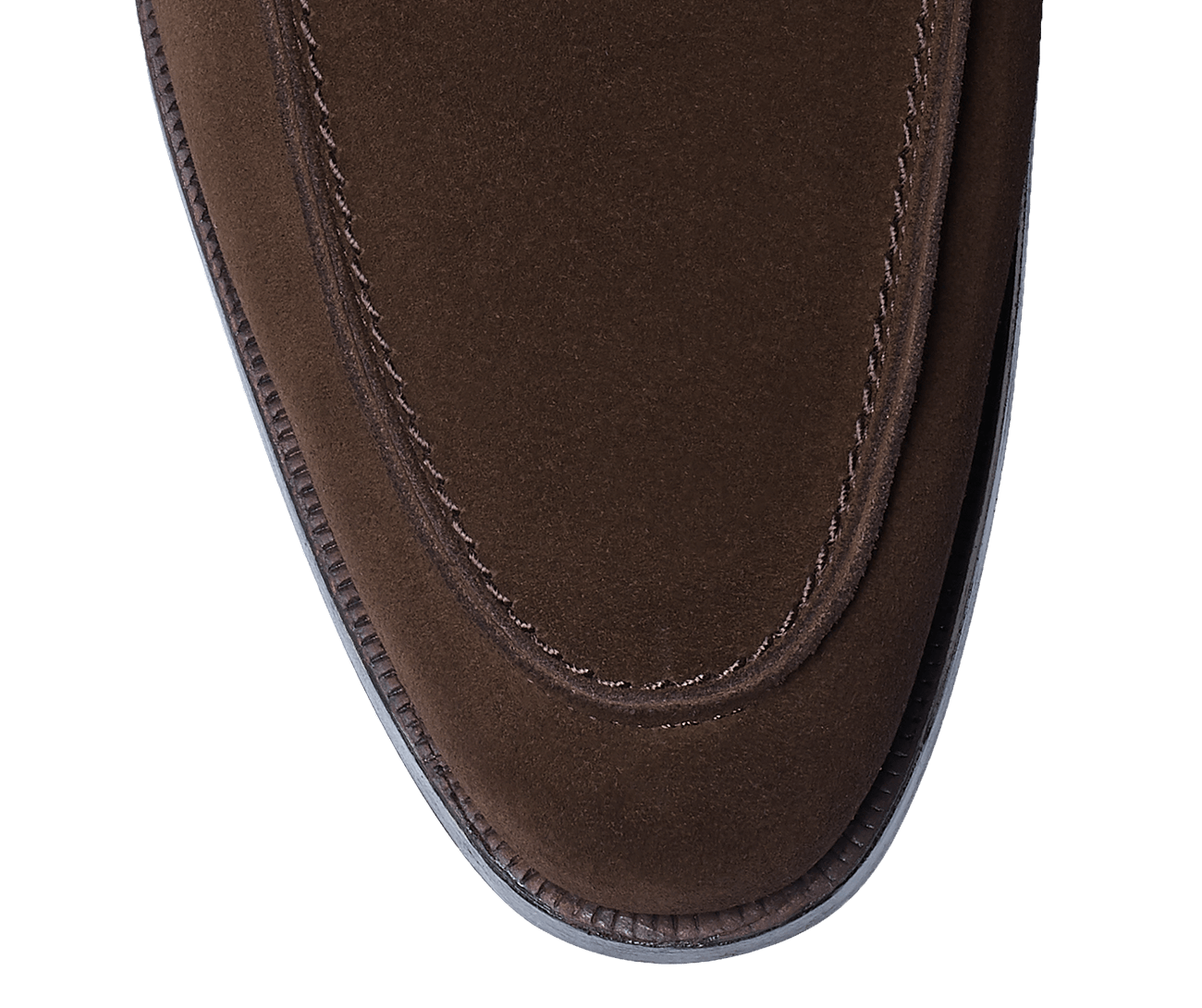 Cadogan Dark Brown Calf Suede