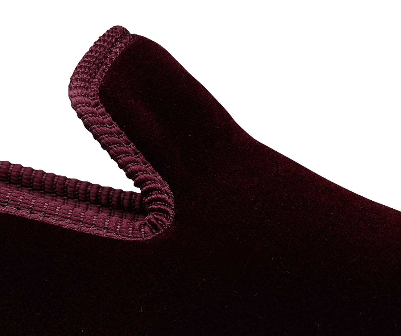 Plain Albert Burgundy Velvet